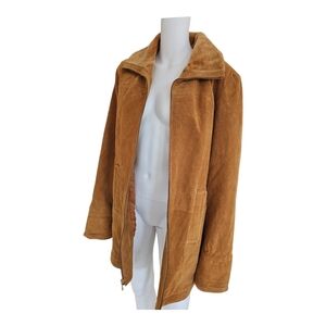 Winlit New York Genuine Leather Jacket – Medium – Lined – Camel Brown